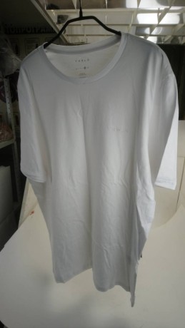 Мужская футболка с вышитой надписью Tesla белая (15326003026057)