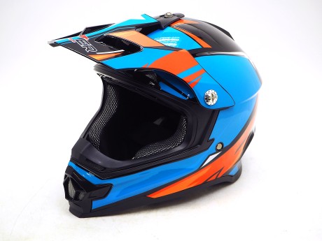 Шлем HIZER B6196 #4 blue/red (16360391407805)