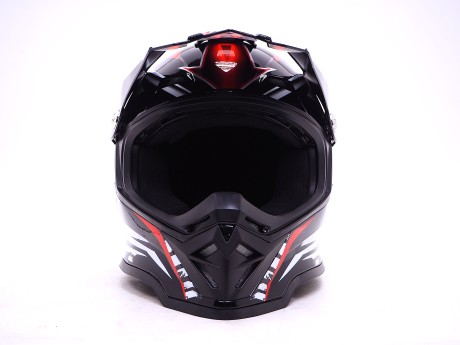 Шлем HIZER B6197 #3 black/red/white (16360985634633)