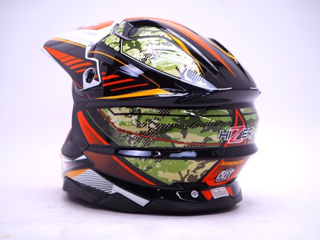 Шлем HIZER J6803 #5 Black/Camouflage (16361049676297)