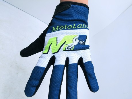 Перчатки MotoLand Racing Team мотокросс Green (16355967025011)