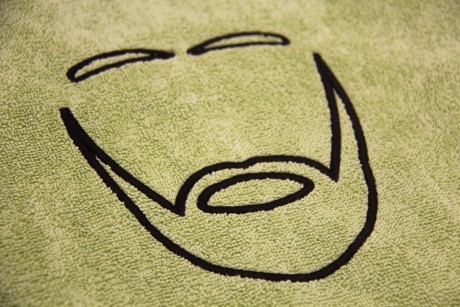 Подарочное мужское полотенце 70/140 зеленое (16403514858492)