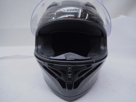 Шлем интеграл COBRA JK315, черный, с серой графикой(1) (16448363645497)