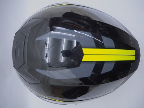Шлем интеграл COBRA JK318 с очками черный/зеленый (1) (16488236063803)