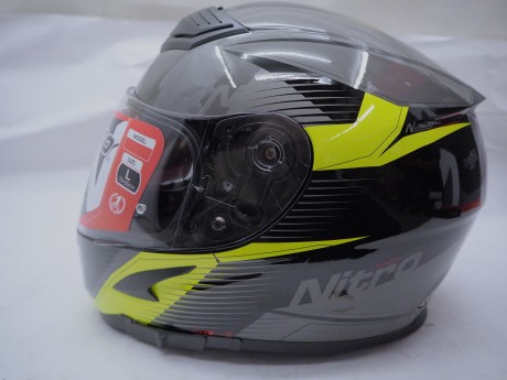 Шлем интеграл NITRO N2300 RIFT DVS (Black/Gun/Safety Yellow) (16443325191792)