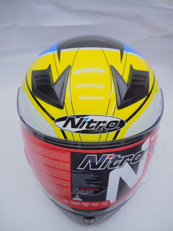 Шлем интеграл NITRO N2400 PIONEER (Black/Blue/Yellow/White) (1644334287524)