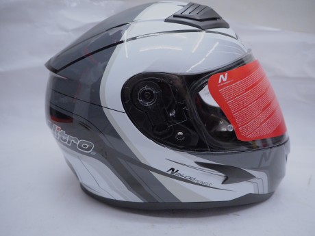 Шлем интеграл NITRO N2400 PIONEER (Black/Gun/White/Silver) (1644333995783)