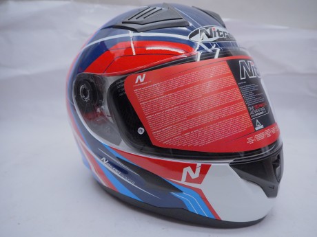 Шлем интеграл NITRO N2400 PIONEER (White/Red/Blue) (16443335676714)