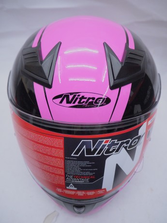 Шлем интеграл женский  NITRO N2400 ROGUE (Black/Pink) (16443354896246)