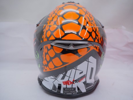 Шлем кросс SHIRO MX-307 Alien Nation Orange (16444171593276)