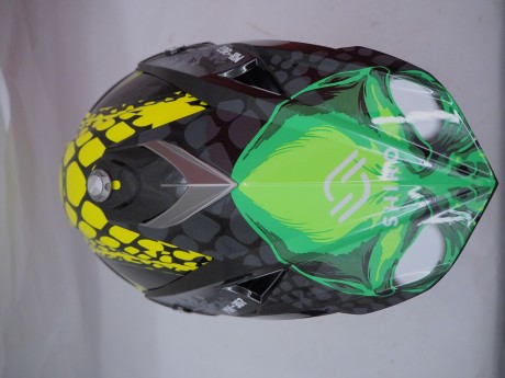 Шлем кросс SHIRO MX-307 Alien Nation Yellow Fluor (16444167726321)