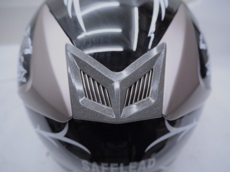Шлем кроссовый "Safelead" LX-117 NEW черный (B04) (16448322273549)