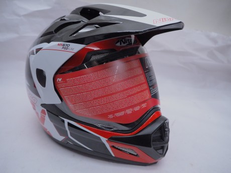 Шлем туринг NITRO MX670 PODIUM ADVENTURE DVS (White/Black/Red) (16443363879495)