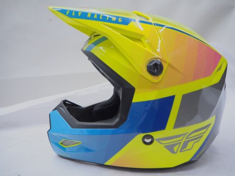 Шлем кроссовый FLY RACING KINETIC Drift желтый/серый (16445767609096)