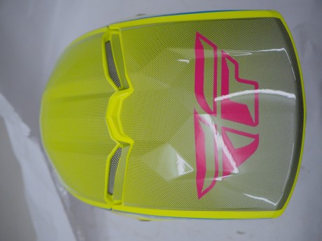 Шлем кроссовый FLY RACING KINETIC Drift желтый/серый (16445767780895)