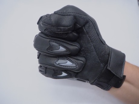 Перчатки PRO-BIKER MCS-06 кожа (черные) вилка на пальце (16450231459062)