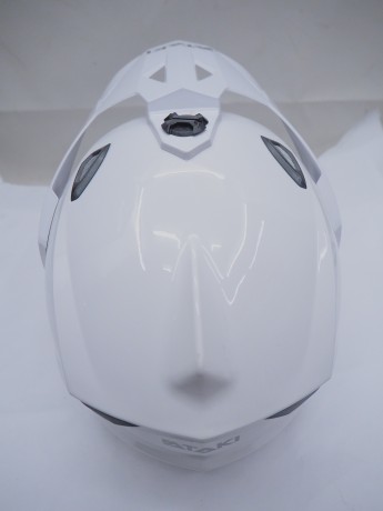 Шлем мотард ATAKI JK802 Solid белый глянец (16456983489549)