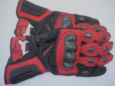 Мотоперчатки рейсинговые MadBull R5 (красный) (16512275450491)