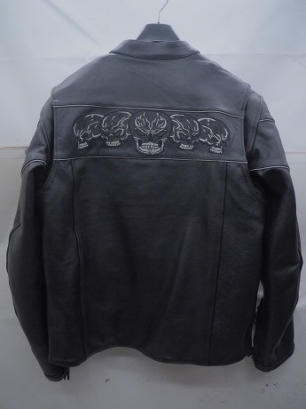 Куртка кожаная FianRO MOTO FR 095 Skull (16511562558858)
