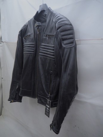 Куртка кожаная FianRO MOTO FR 097 ( белая строчка ) (16511561712002)
