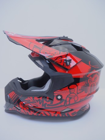 Шлем кроссовый GTX 632S #2 BLACK / RED подростковый (16515911852113)