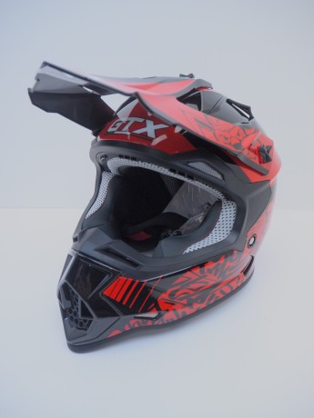 Шлем кроссовый GTX 632S #2 BLACK / RED подростковый (16515911854829)