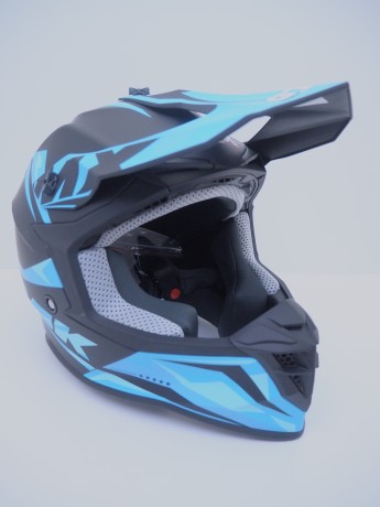 Шлем кроссовый GTX 633 #4 BLACK/BLUE (16515912292487)