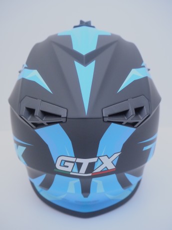 Шлем кроссовый GTX 633 #4 BLACK/BLUE (16515912300915)