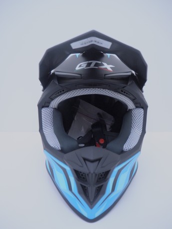 Шлем кроссовый GTX 633 #4 BLACK/BLUE (16515912315688)
