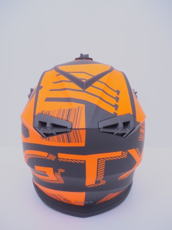 Шлем кроссовый GTX 633 #5 BLACK/FLUO ORANGE (16515914203073)
