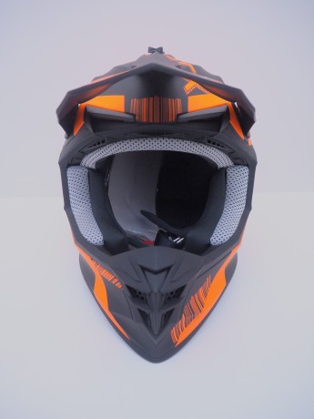 Шлем кроссовый GTX 633 #5 BLACK/FLUO ORANGE (16515914222956)
