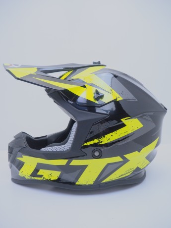 Шлем кроссовый GTX 633 #8 BLACK/FLUO YELLOW/GREY (16515914989957)