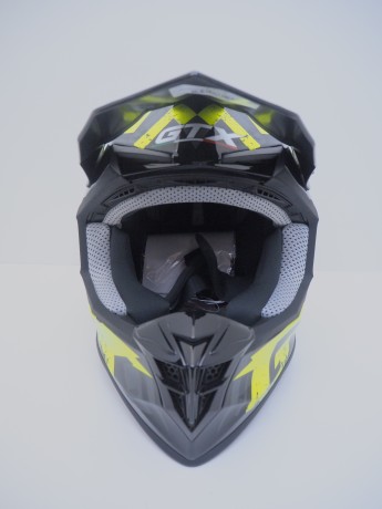 Шлем кроссовый GTX 633 #8 BLACK/FLUO YELLOW/GREY (1651591500146)