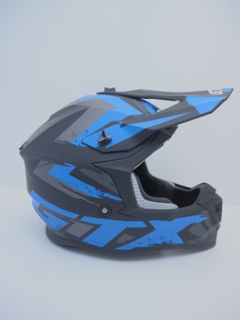 Шлем кроссовый GTX 633 #9 BLACK/BLUE GREY (16515915378819)