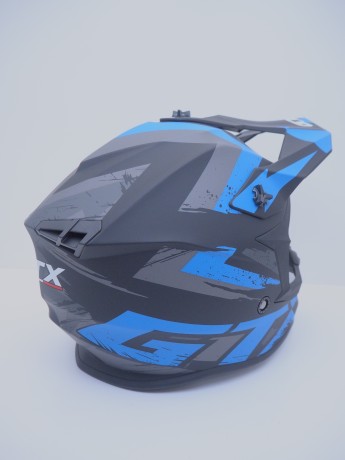 Шлем кроссовый GTX 633 #9 BLACK/BLUE GREY (16515915383304)