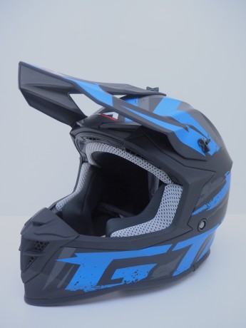 Шлем кроссовый GTX 633 #9 BLACK/BLUE GREY (16515915397631)