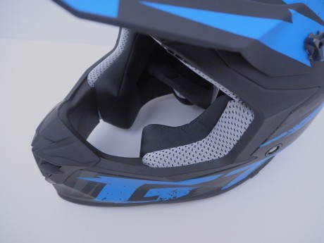Шлем кроссовый GTX 633 #9 BLACK/BLUE GREY (16515915403221)