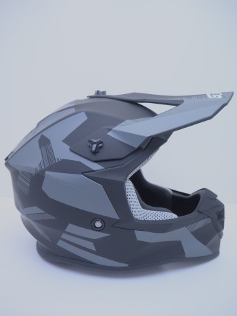 Шлем кроссовый GTX 633 #7 BLACK/GREY (16515893000881)