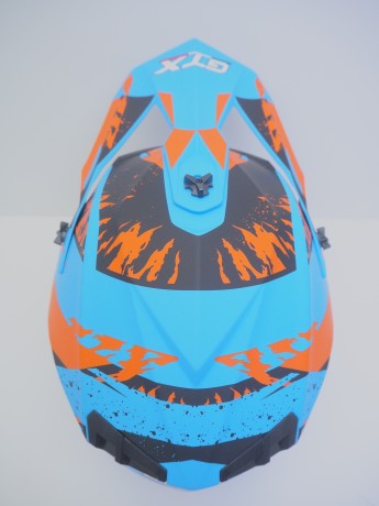 Шлем кроссовый GTX 633 #2 BLUE/ORANGE BLACK (16515911151106)