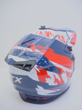 Шлем кроссовый GTX 633 #3 BLUE/RED WHITE (16515913310177)