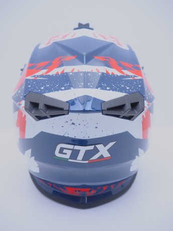 Шлем кроссовый GTX 633 #3 BLUE/RED WHITE (16515913311281)