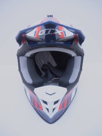 Шлем кроссовый GTX 633 #3 BLUE/RED WHITE (16515913334701)