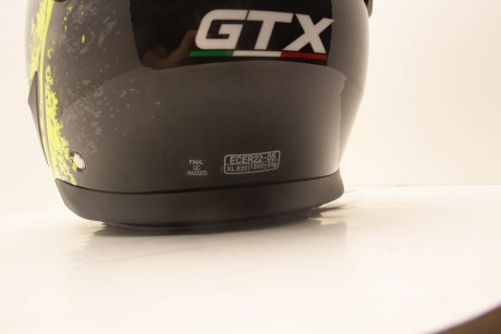 Шлем мотард GTX 690 #2 BLACK/FLUO YELLOW GREY (16559942529043)