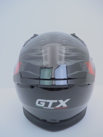 Шлем мотард GTX 690 #3 BLACK/GREY RED (16515897133942)