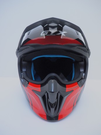 Шлем мотард GTX 690 #3 BLACK/GREY RED (16515897148762)