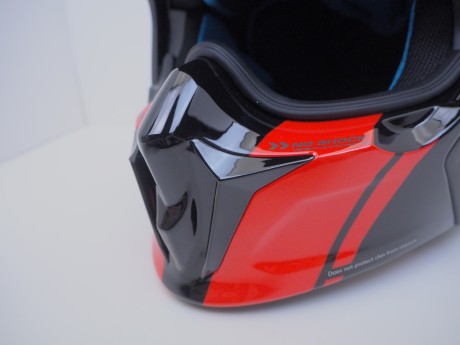 Шлем мотард GTX 690 #3 BLACK/GREY RED (16515897151696)