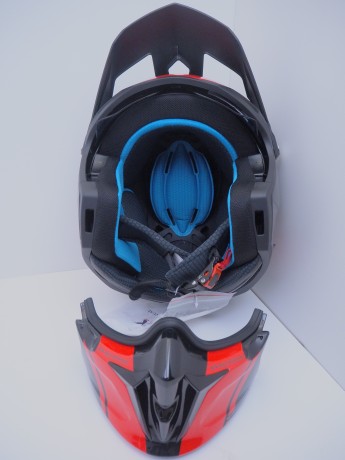 Шлем мотард GTX 690 #3 BLACK/GREY RED (16515897165195)