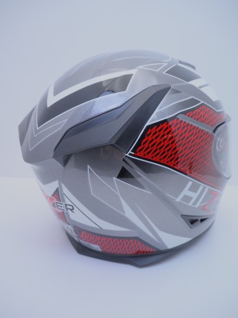 Шлем мото интеграл HIZER J5311 #3 gray/white (16515095607538)