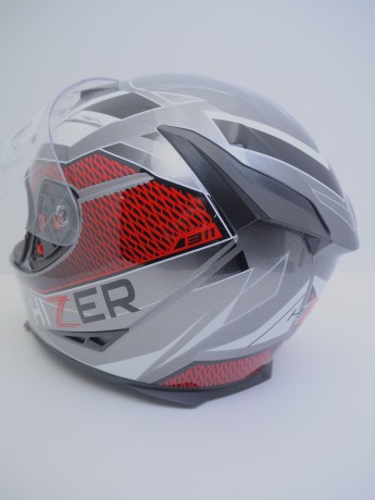 Шлем мото интеграл HIZER J5311 #3 gray/white (16515095615152)