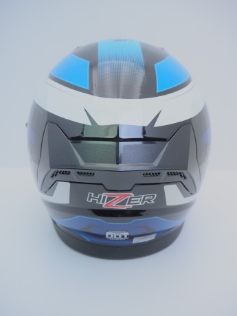 Шлем интеграл HIZER J5320 #1 black/blue (16515917243571)